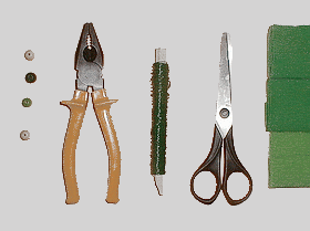 Material: Wire, paper, beads, pliers, scissors