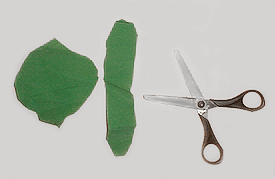 Cutting leaf shapes